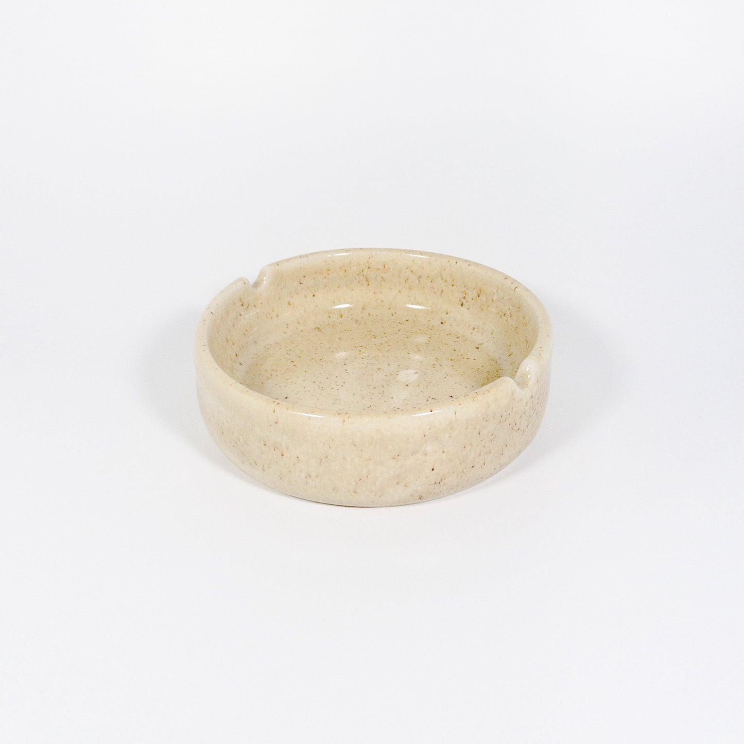 Light Brown Speckled Ashtray