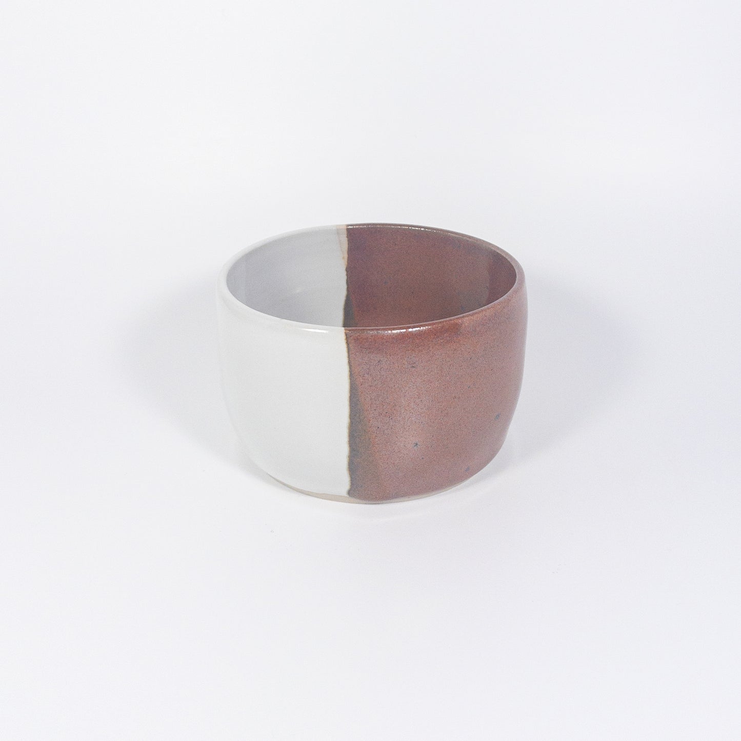 Red and White Color Block Bowl