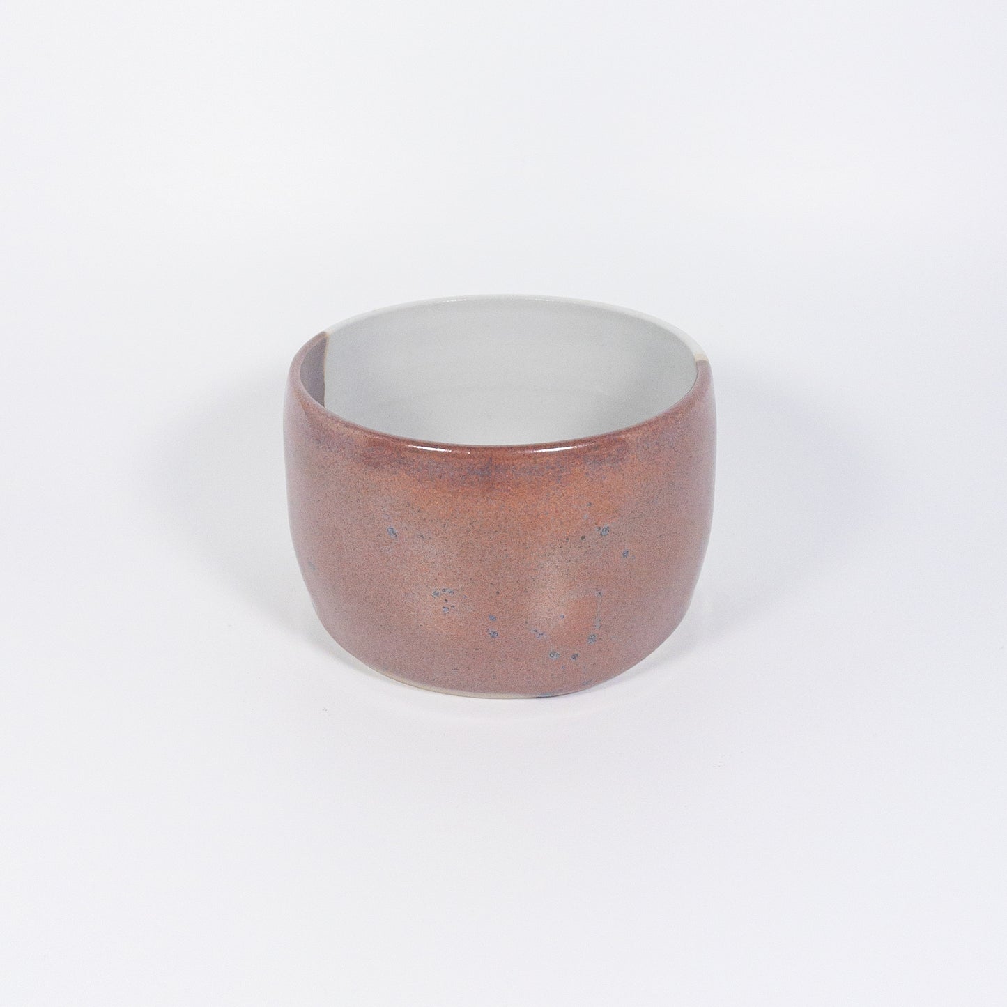 Red and White Color Block Bowl