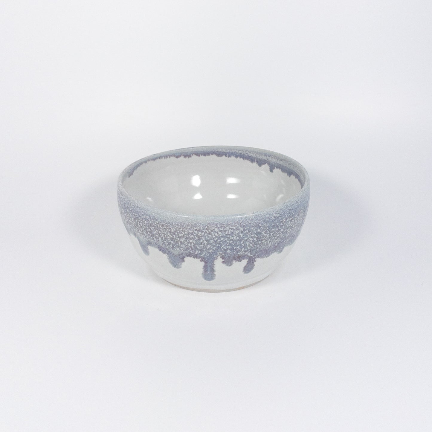 White and Speckled Blue Small Bowl
