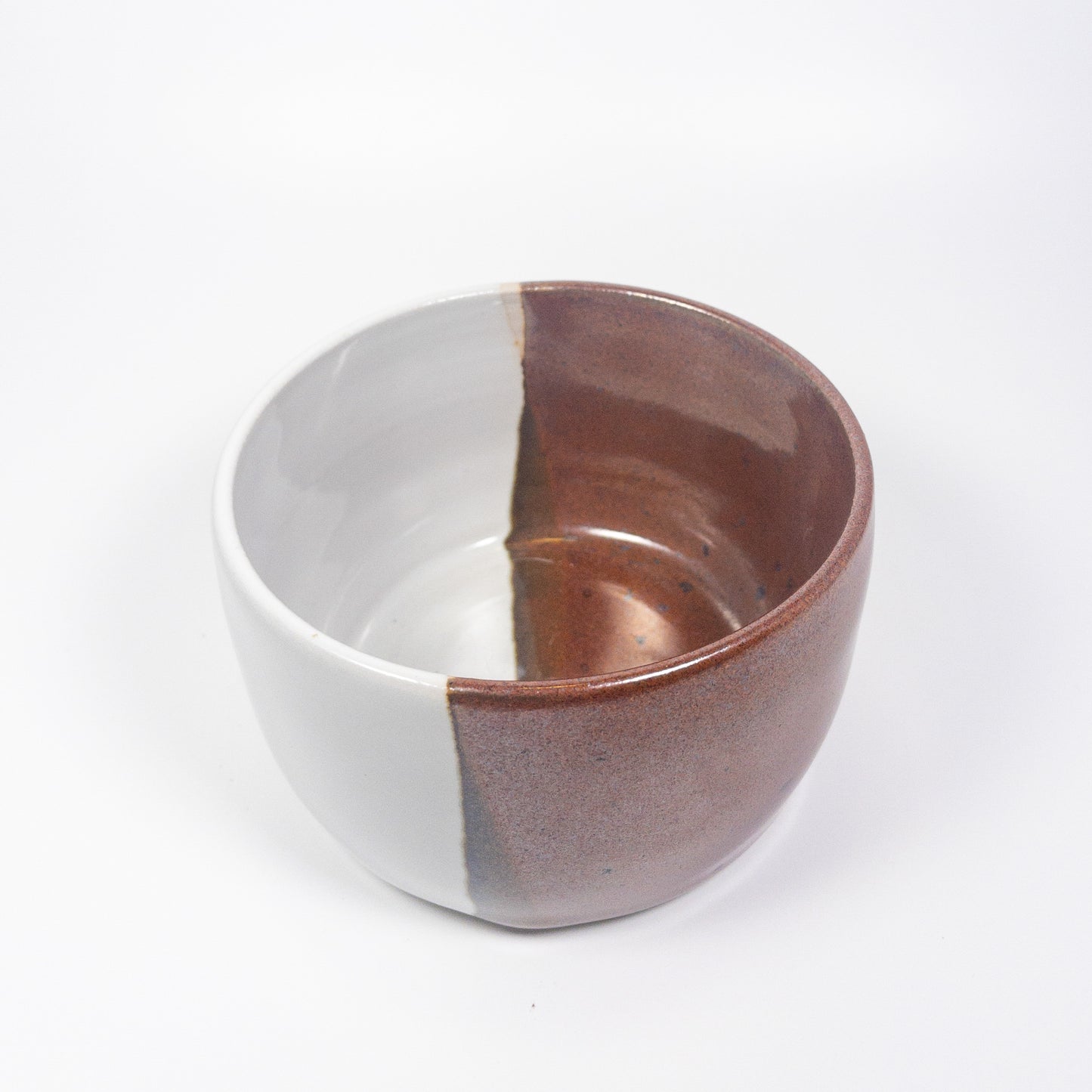 Red and White Color Block Bowl