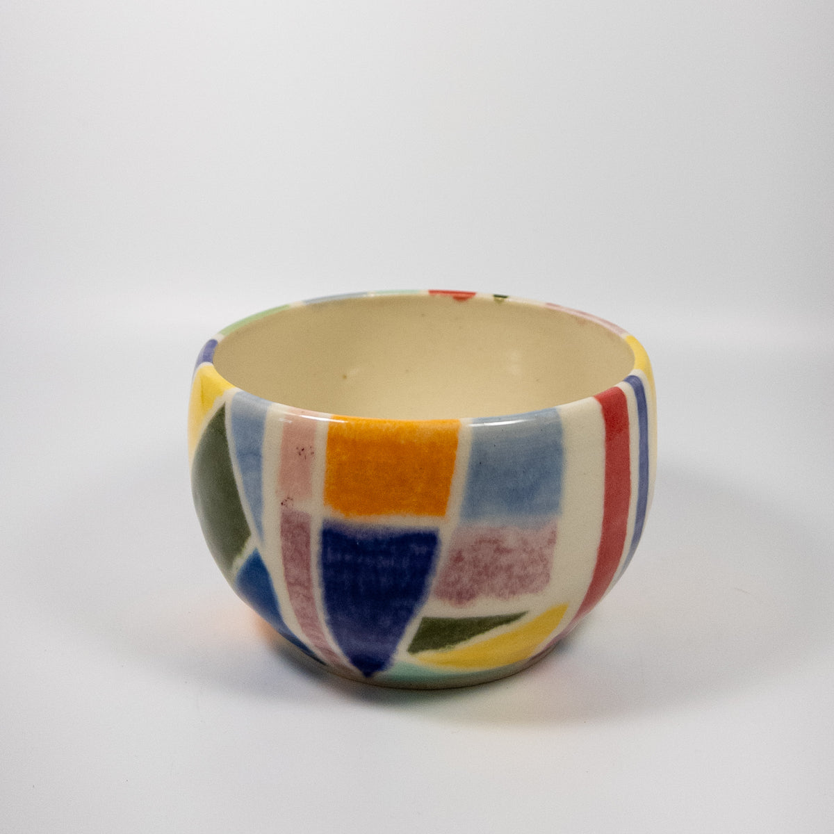 Geometric Color Block Bowl