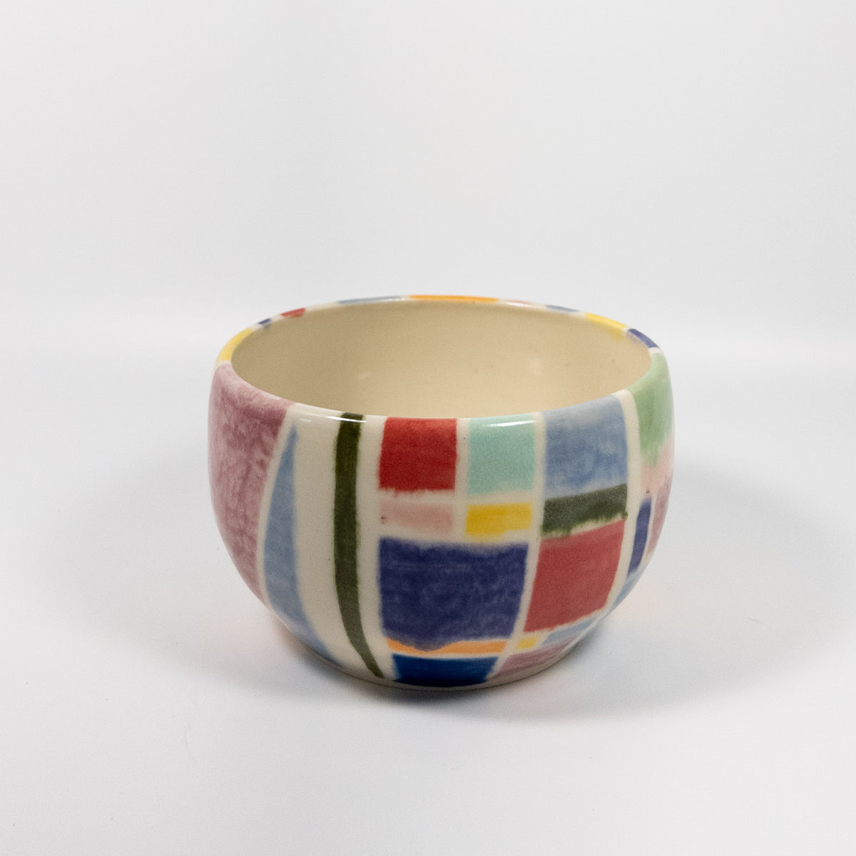 Geometric Color Block Bowl