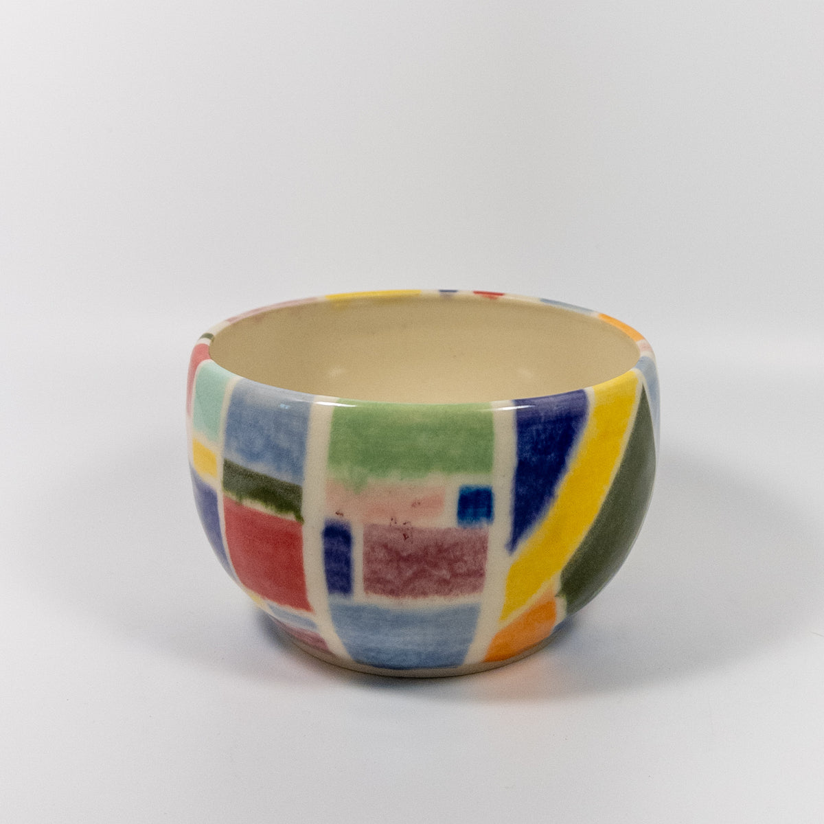 Geometric Color Block Bowl