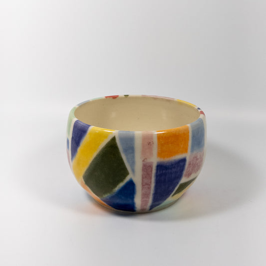 Geometric Color Block Bowl