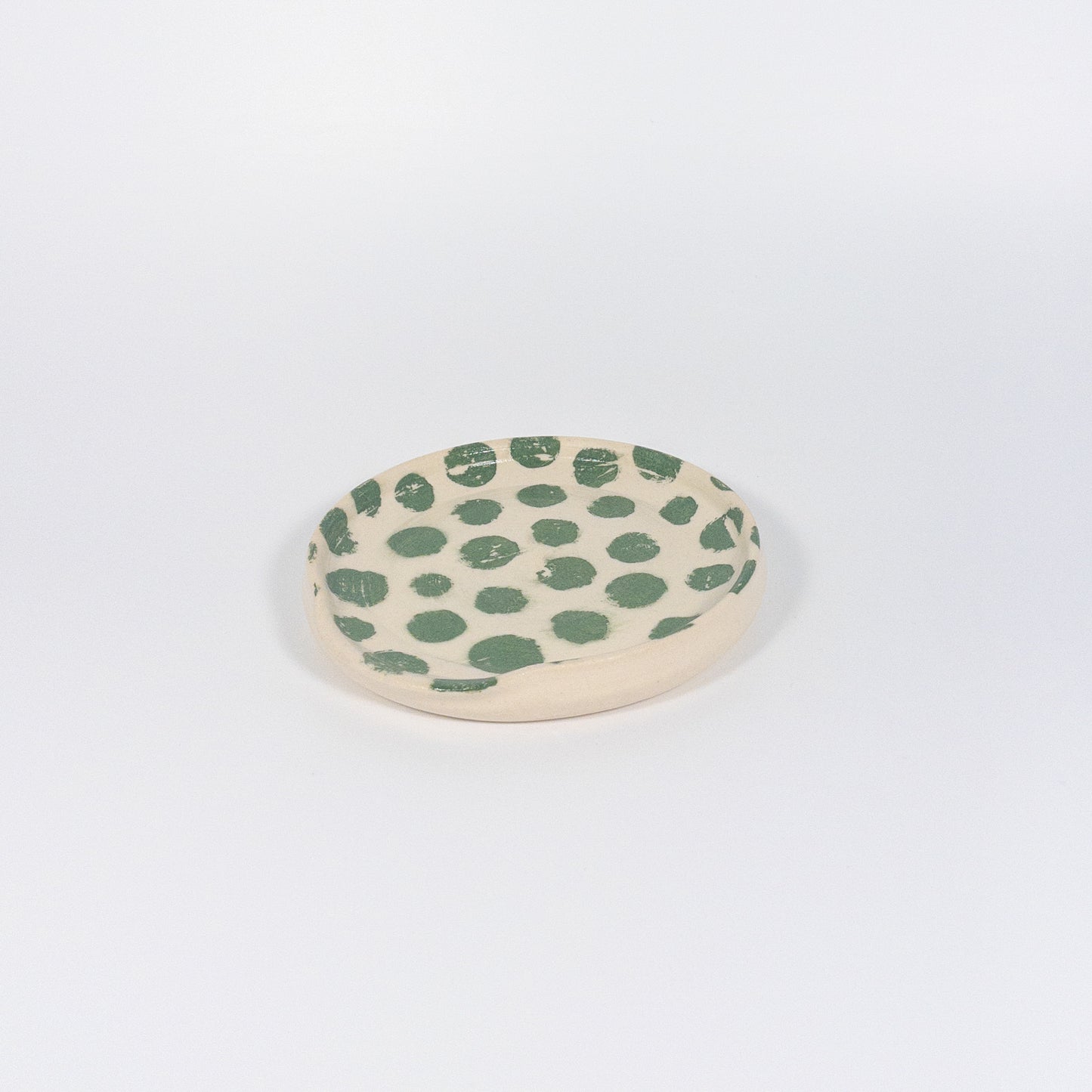 Green Dot Spoon Rest